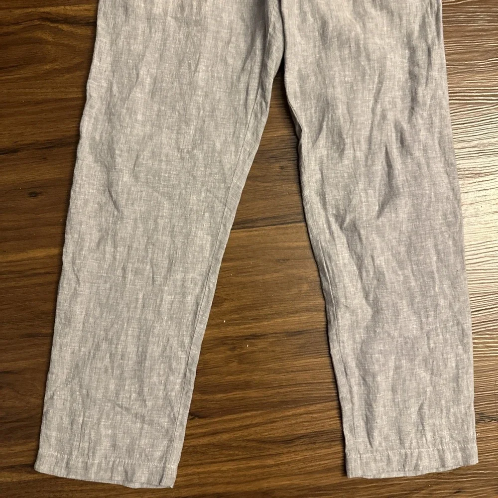 J Crew Mens Classic Fit 100% Linen Trouser Pants Gray 29x32 (30x27) CA092
